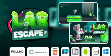 Lab escape html5 game construct3 codermarket.png