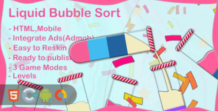 Liquid bubble sort html5 construct 3 mobile codermarket.png