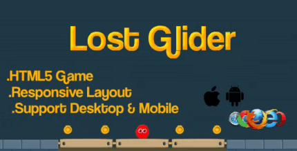 Lost glider html5 game codermarket.png