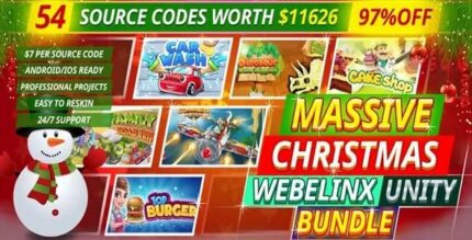 Massive webelinx christmas unity bundle 54 premium quality games codermarket.jpg