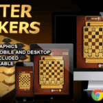 Master checkers html5 board game codermarket.png