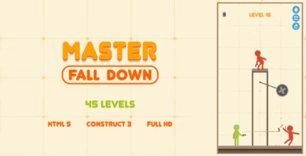 Master fall down html5 game construct3 codermarket.png
