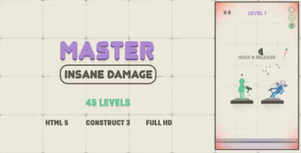 Master insane damage html5 game construct3 codermarket.png