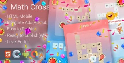 Math cross puzzle html5 construct 3 mobile codermarket.jpeg
