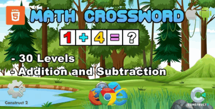 Math crossword educational game html5 capx c3p codermarket.png