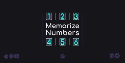 Memorize numbers html5 construct game codermarket.jpeg