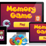 Memory game html5 educational cognitive game codermarket.png