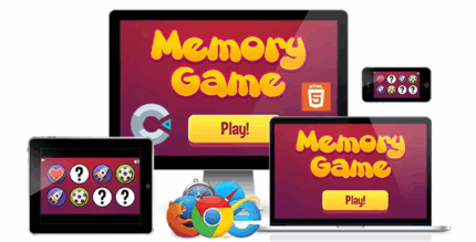 Memory game html5 educational cognitive game codermarket.png