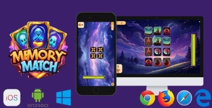 Memory match html5 game codermarket.jpg