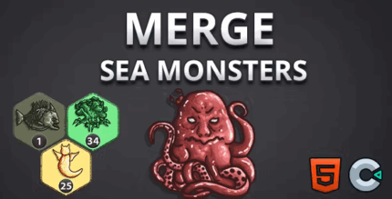 Merge sea monsters html5 construct3 codermarket.png