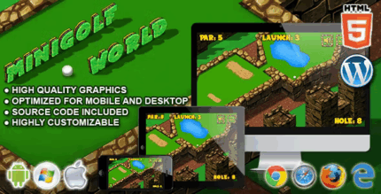 Mini golf world html5 sport game codermarket.png