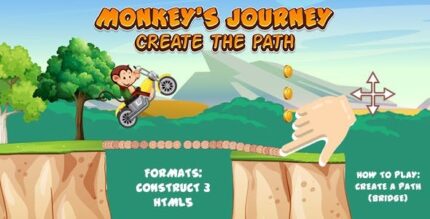 Monkeys journey game construct 3 c3p html5 create the path codermarket.jpeg