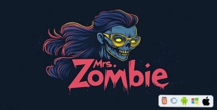 Mrs zombie html5 game construct 3 admob codermarket.jpg