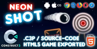 Neon shot html5 game construct 3 source code codermarket.jpg