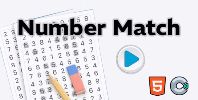 Number match html5 construct3 codermarket.png