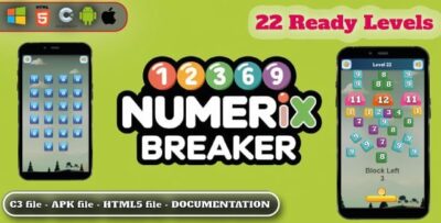 Numerix breaker arcade puzzle game html5 construct 3 codermarket.jpg