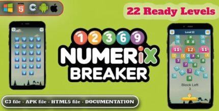Numerix breaker arcade puzzle game html5 construct 3 codermarket.jpg