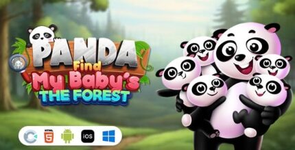 Panda rescue my baby the forest construct 3 html5 codermarket.jpeg