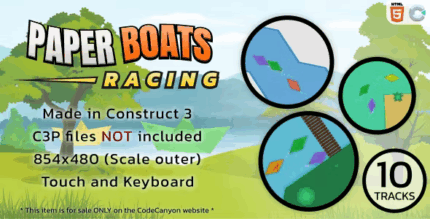 Paper boats racing html5 racing game codermarket.png