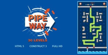 Pipe way html5 game construct3 codermarket.jpeg