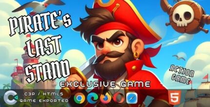 Pirates last stand game htlm5 action game codermarket.jpg