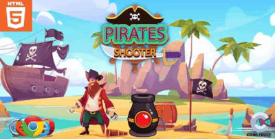 Pirates shooter casual game html5 codermarket.png