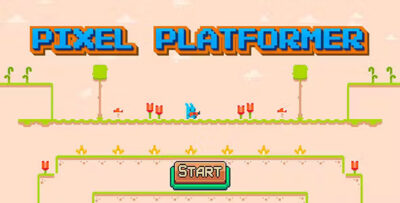 Pixel platformer cross platform casual game codermarket.jpg