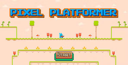 Pixel platformer cross platform casual game codermarket.jpg