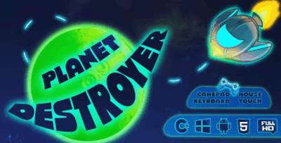 Planet destroyer endless casual game codermarket.png