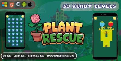 Plant rescue puzzle game html5 construct 3 codermarket.jpg