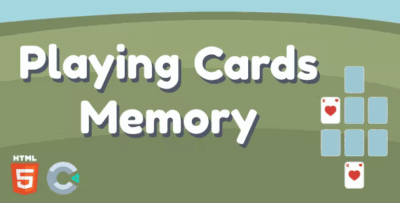 Playing cards memory html5 game construct 3 codermarket.png