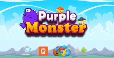 Purple monster platform game html5 mobile c3p codermarket.png