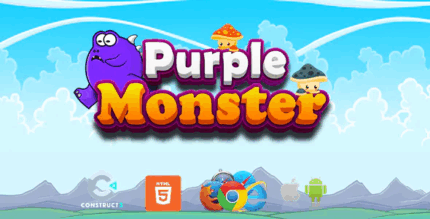 Purple monster platform game html5 mobile c3p codermarket.png