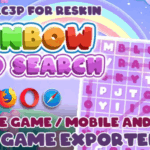 Rainbow word search html5 game construct 3 source code codermarket.png