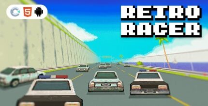 Retro racer 3d html5 game construct 3 codermarket.jpeg
