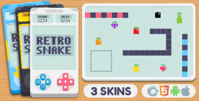 Retro snake html5 game construct 3 codermarket.png