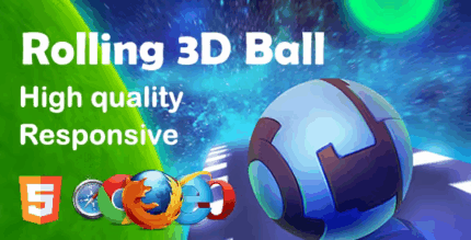 Rolling ball 3d html5 game codermarket.png