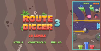 Route digger 3 html5 game construct3 codermarket.jpg