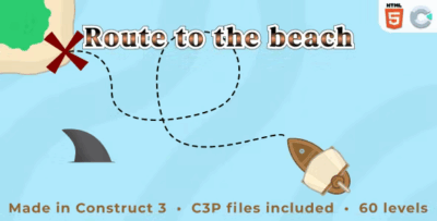 Route to the beach html5 casual game codermarket.png