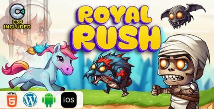 Royal rush html5 construct 3 game codermarket.jpg