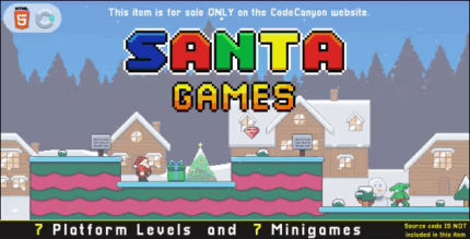 Santa games html5 platform 2d game codermarket.png