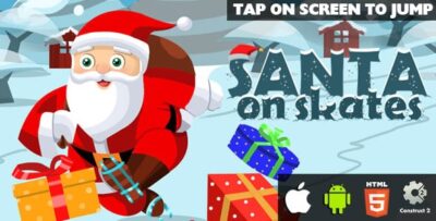 Santa on skates html5 game capx codermarket.jpg