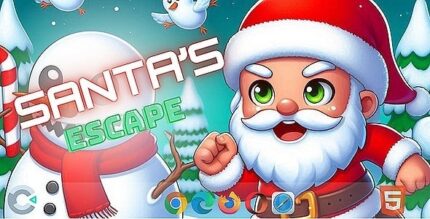 Santas escape 3d game html5 construct 3 c3p 30 levels stages .jpg