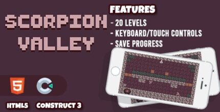 Scorpion valley bomberman construct 3 html5 game codermarket.jpg