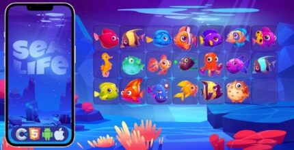 Sea life html5 game construct 3 codermarket.jpeg