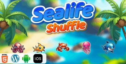 Sea life shuffle html5 construct3 game codermarket.jpg