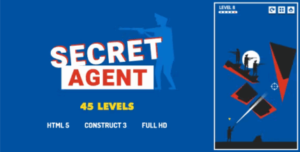 Secret agent html5 game construct3 codermarket.png