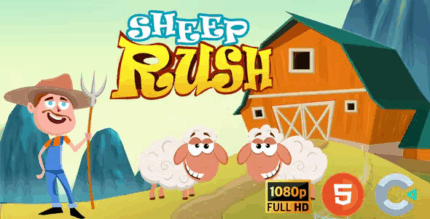 Sheep rush hypercasual game construct 3 codermarket.png