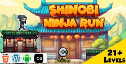 Shinobi ninja run html5 construct 3 game codermarket.jpg