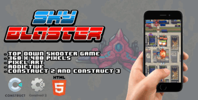 Sky blaster construct 2 construct 3 game codermarket.png
